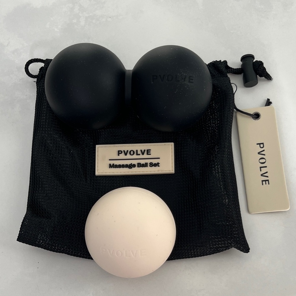P.volve Black and Cream Massage Ball Set